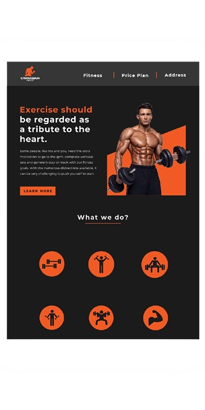 Gym Web Visuals